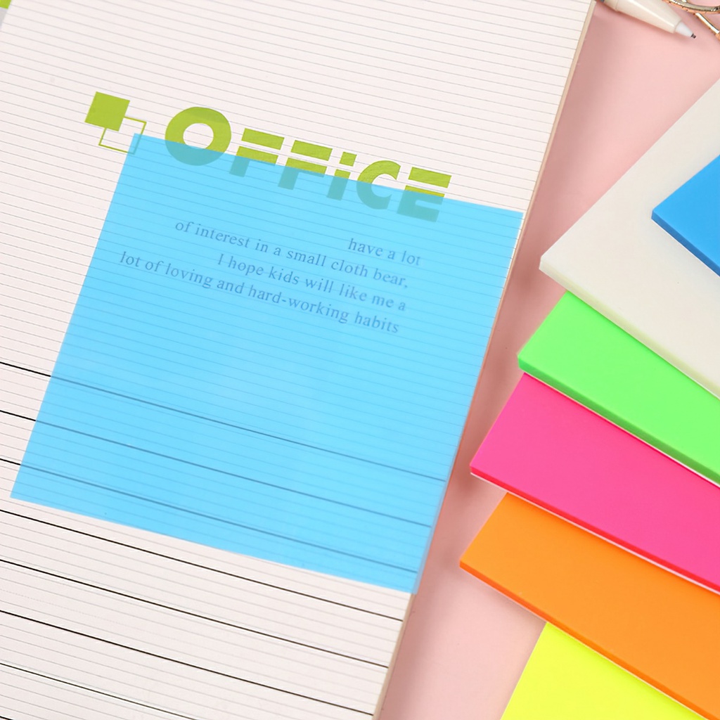 Giấy note trong suốt kích thước 7.5x7.5cm -Lumbley