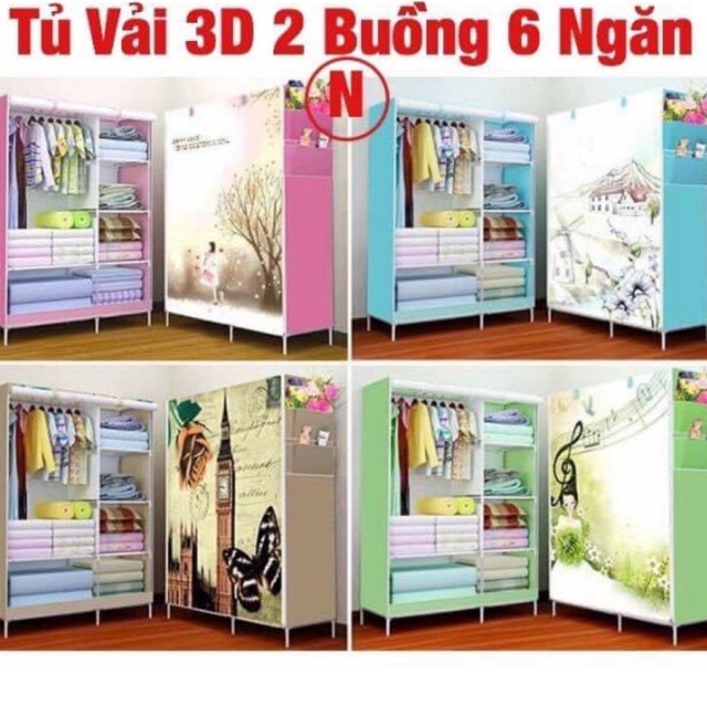 Tủ vải đựng quần áo - tủ vải đựng quần áo