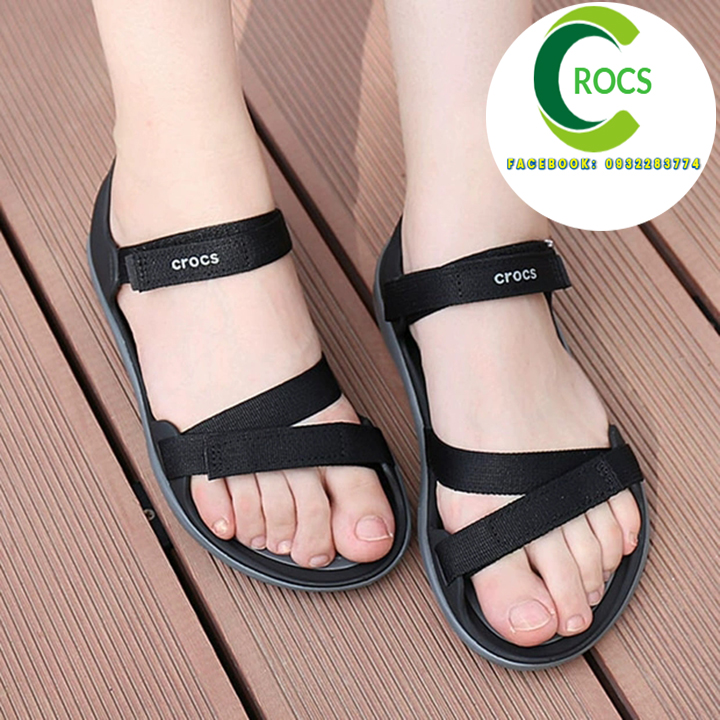 GIÀY SANDAL CHỐNG HÔI CHÂN -CROCS- WEBBING NỮ