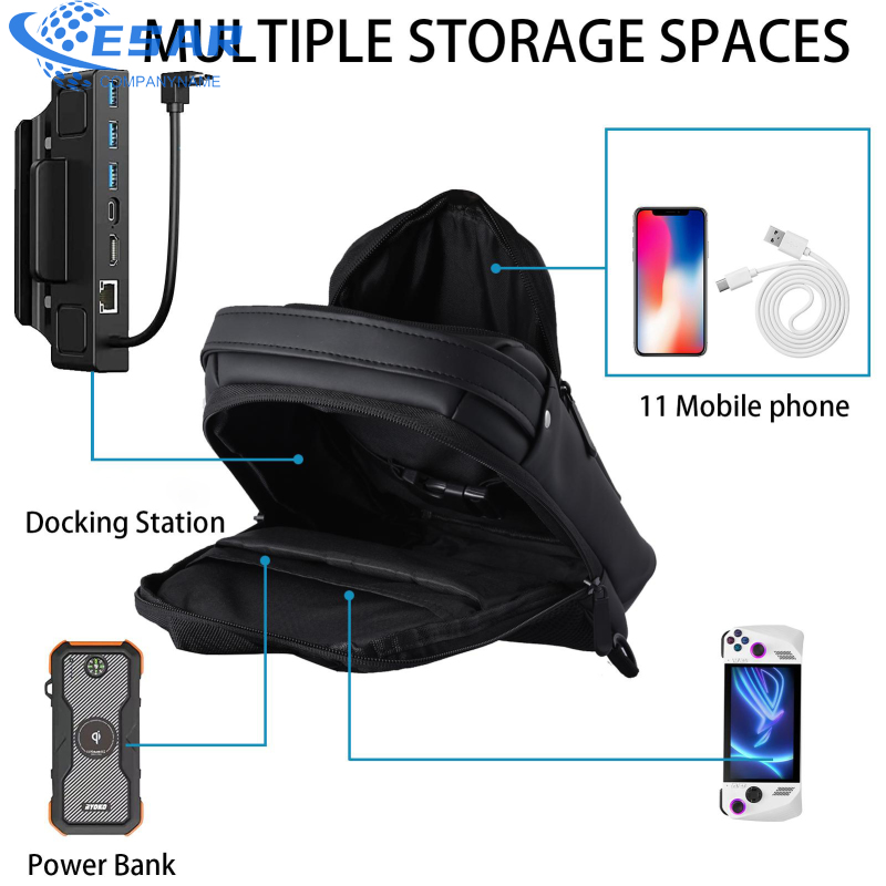 Portable Console Backpack Cross Body Shoulder Shockproof Protective Case Bag Compatible For Asus ROG ALLY Bags