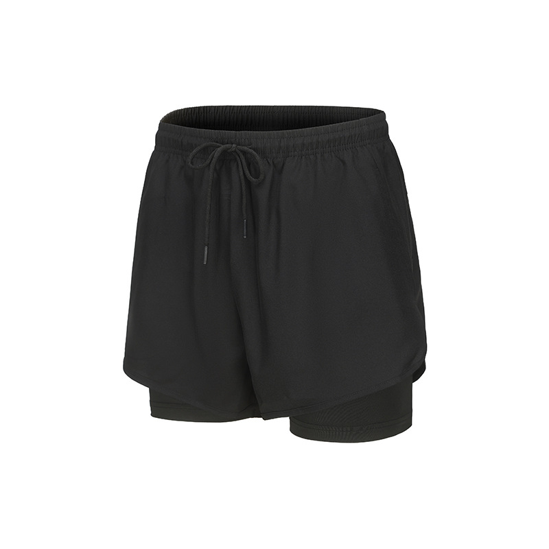 【HUIESON】Athletic shorts, men's running three-point pants, quick-drying lined training gym pants