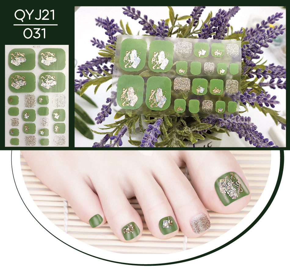 Miếng dán móng chân - Sticker dán móng chân 3D không thấm nước.