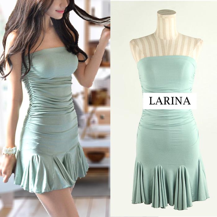 elastic tube top dress