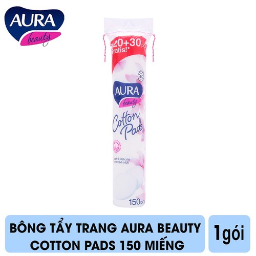 [HCM][RẼ VÔ ĐỊCH] Bông tẩy trang Aura Beauty 150 miếng