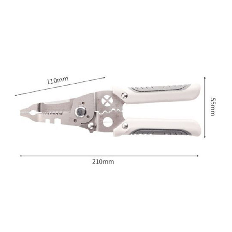 YONUO Multifunctional wire stripping pliers Multifunctional electrician's pliers Wire splitting, winding, stripping and cutting Electrician's wire stripping pliers