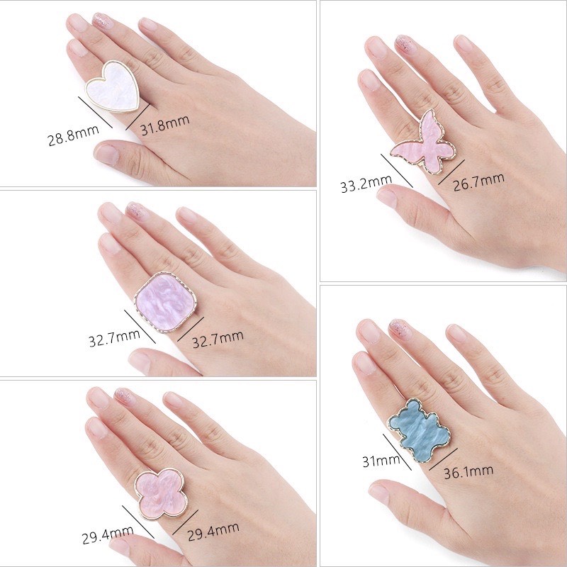 Nhẫn pha sơn, đựng sơn chụp ảnh trang trí tay nail