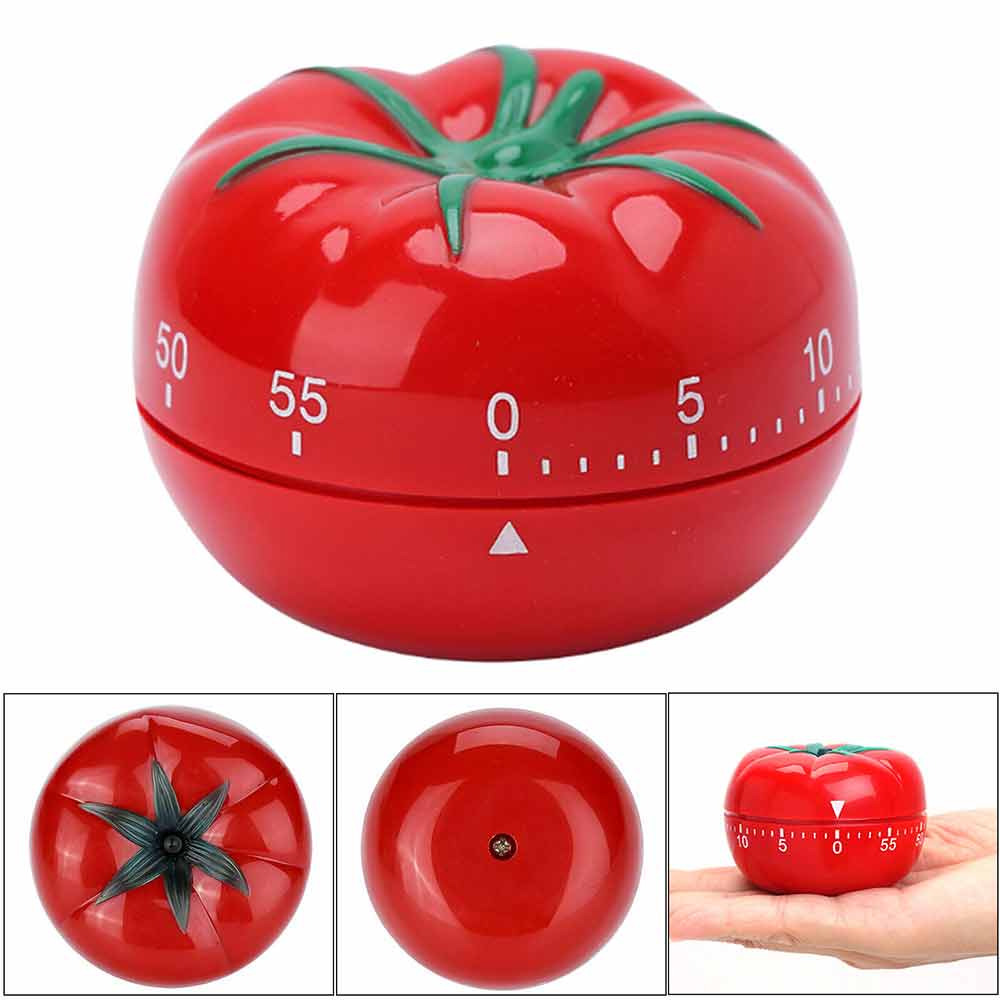 Kitchen Tomato Countdown Timer Baking Time Reminder Mechanical Clock Alarm Tools Tomato