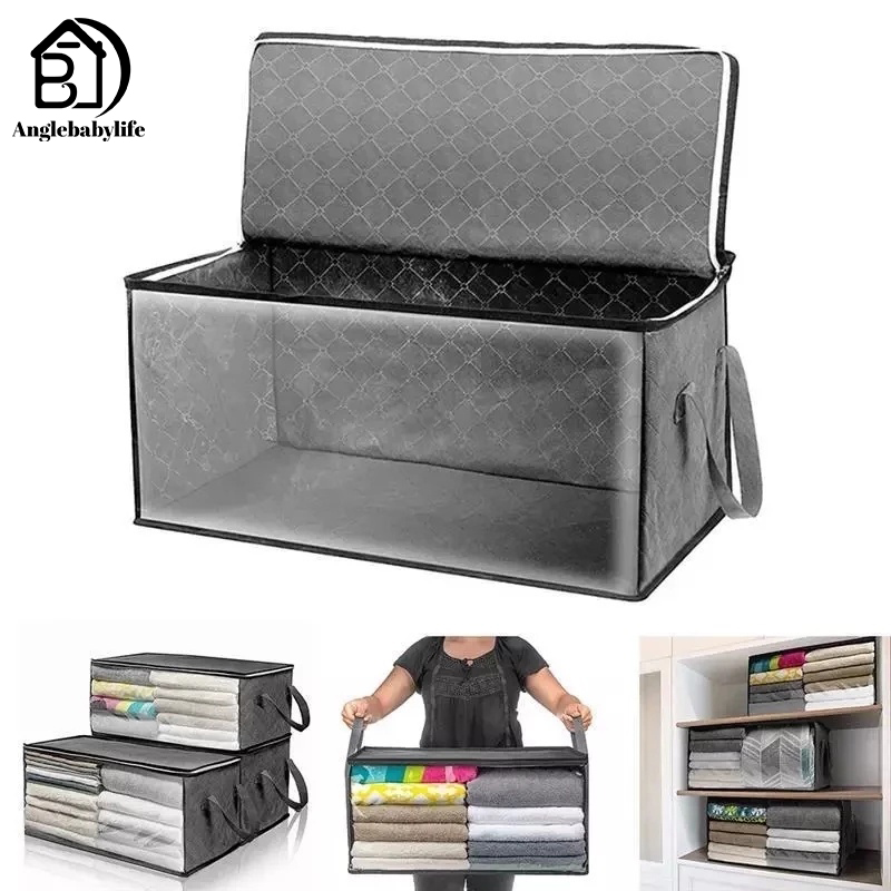 Túi Đựng Quần Áo Gấp Gọn Tiện Dụng Túi Đựng Chăn Bông Dung Tích Lớn Túi Đựng Quần Áo Có Khóa Kéo Bền Chống Bụi