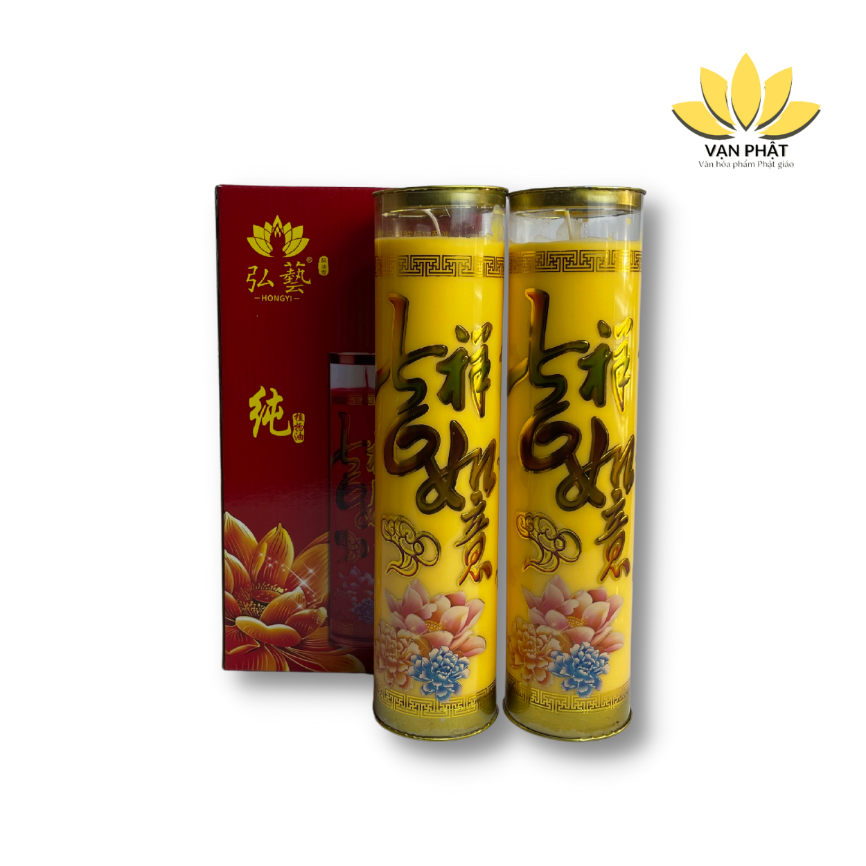 Đèn nến sáp bơ Hong Yi 7 ngày