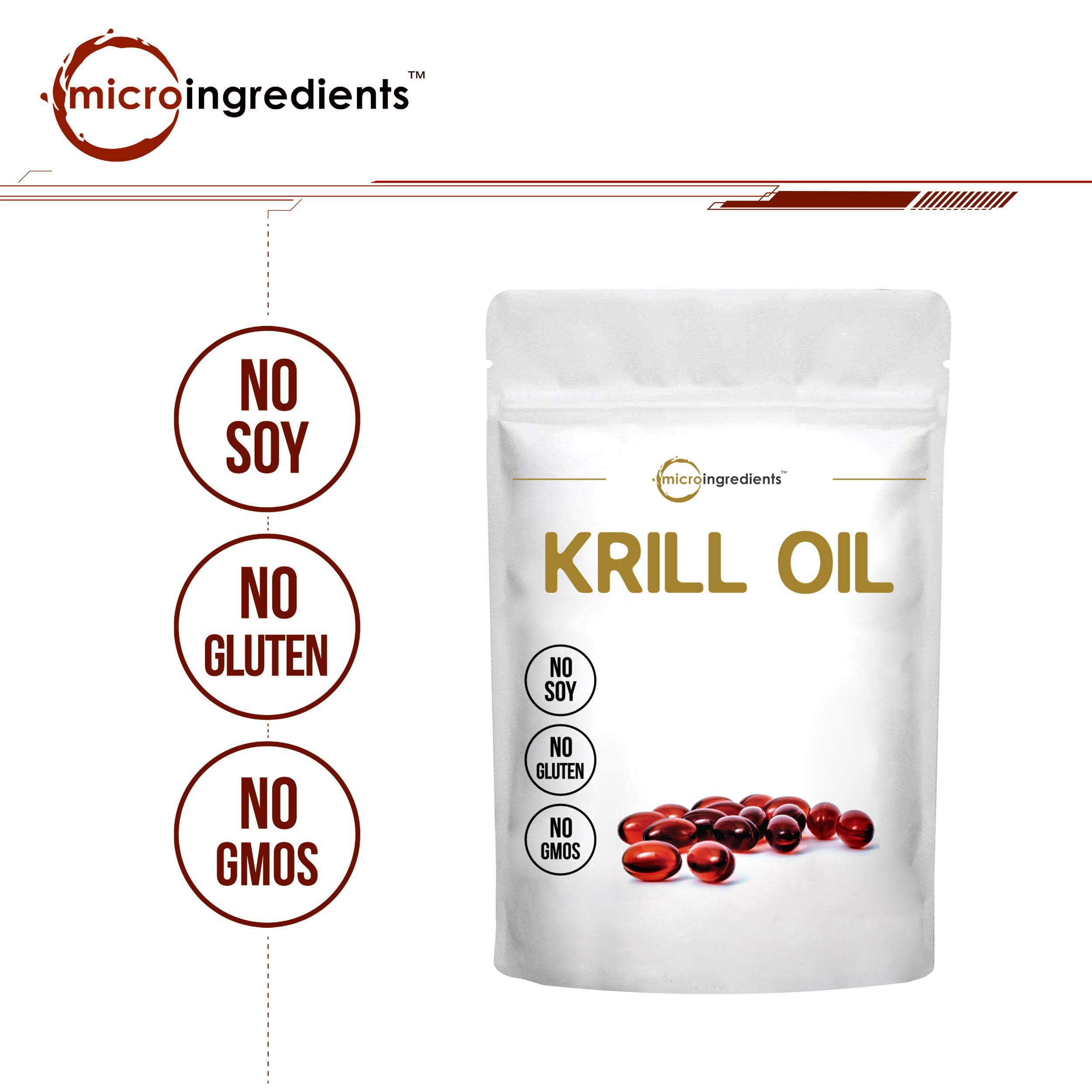 Micro ingredients krill oil dầu nhuyễn thể cung cấp omega 3 dễ hấp thu