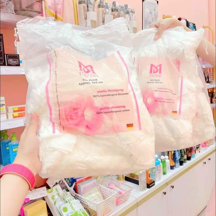 Bông tẩy trang MIZIDO 500 Miếng Đức