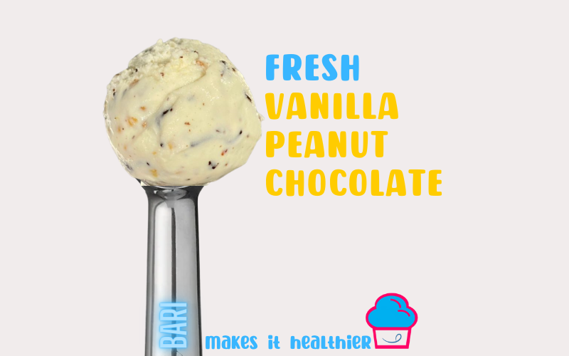 BARI GELATO FRESH Vanilla Peanut Chocolate Gelato (Italian Ice Cream