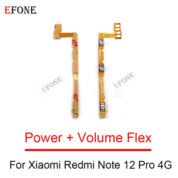 For Xiaomi Redmi Note 10 11 11T 11S 11E 12 Lite 4G 5G Power On Off Button Volume Switch Key Control Flex Cable