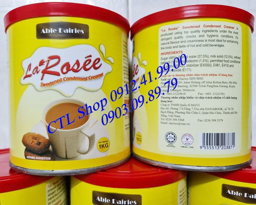 Sữa Đặc Có Đường LaRosee 1Kg
