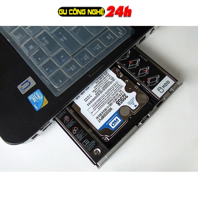 Khay Ổ Cứng Caddy Bay HDD SSD SATA 3 9.5mm/12.7mm - Giải Pháp Lắp Ổ Cứng Thứ 2 cho Laptop