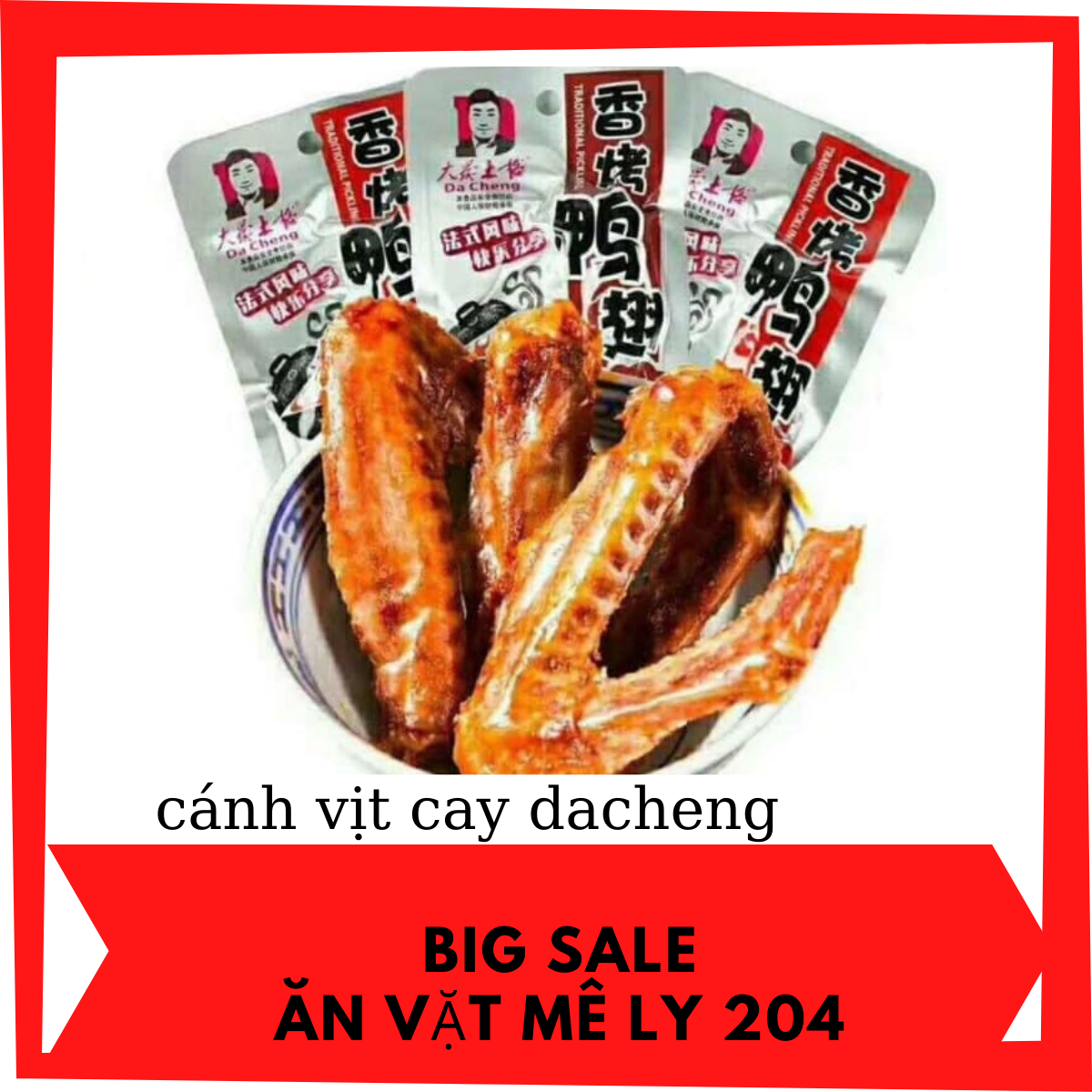 combo 5 cánh vịt cay dacheng