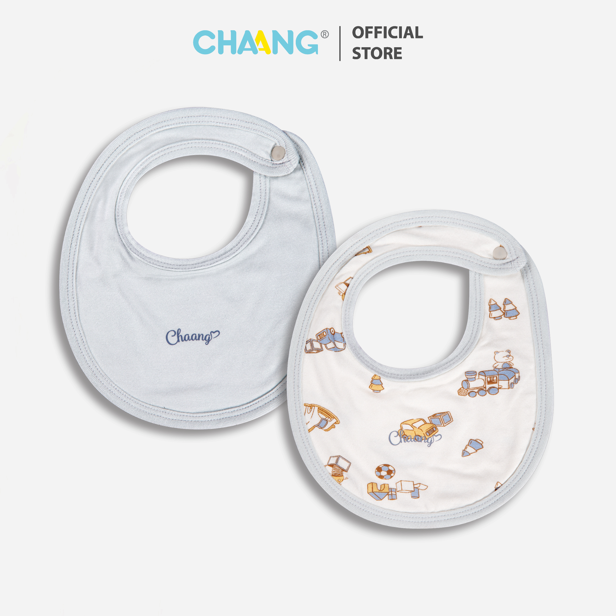 [CHAANG]Set 2 chiếc yếm tròn Active cho bé Chaang