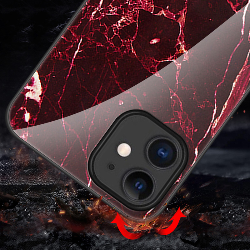 thumbnail image 2 of Luxury Marble Case + Tempered Glass Protector For Motorola Moto G Power (2021) – NageBee 2 of 4