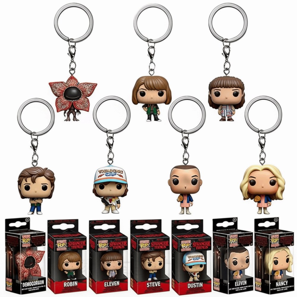 Pocket Pop Stranger Things Keychain Toys Keychain PVC Collectible Model ...