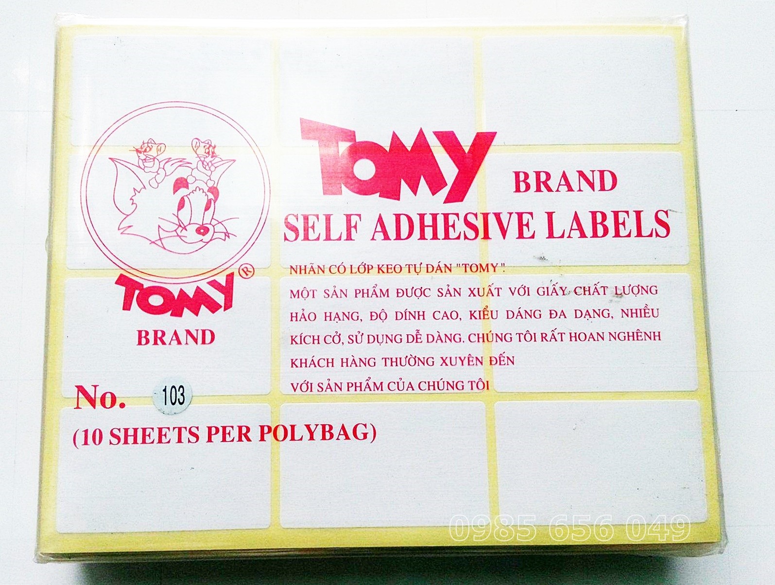 Decal paper barcode printing Tomy A5-approxi 10 sheets