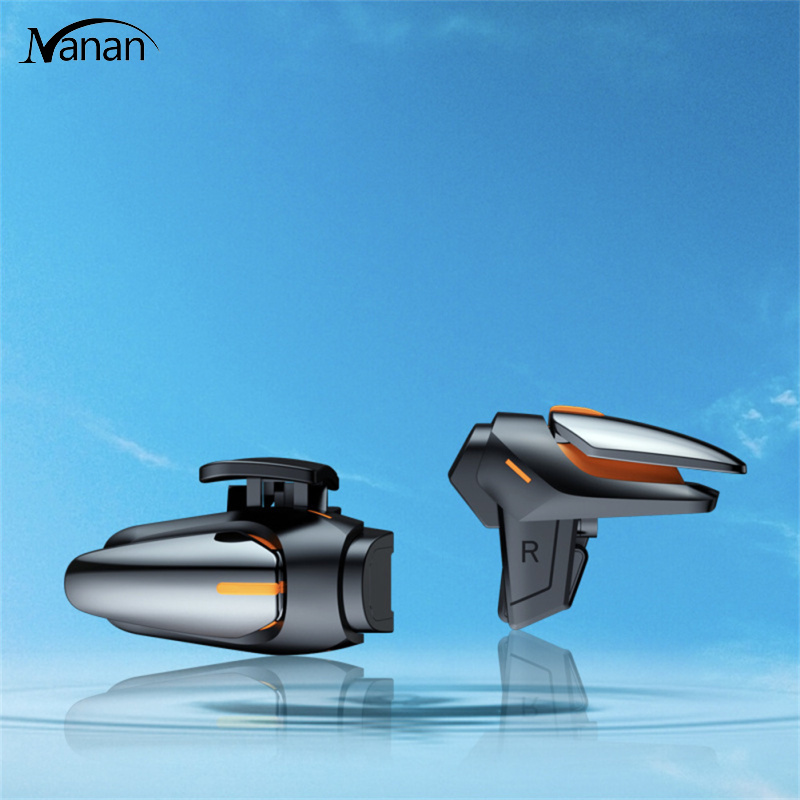 2pcs Dy01 Mobile Game Controller L1r1 Trigger Button Gamepad Compatible For Ios Android Smartphone Game