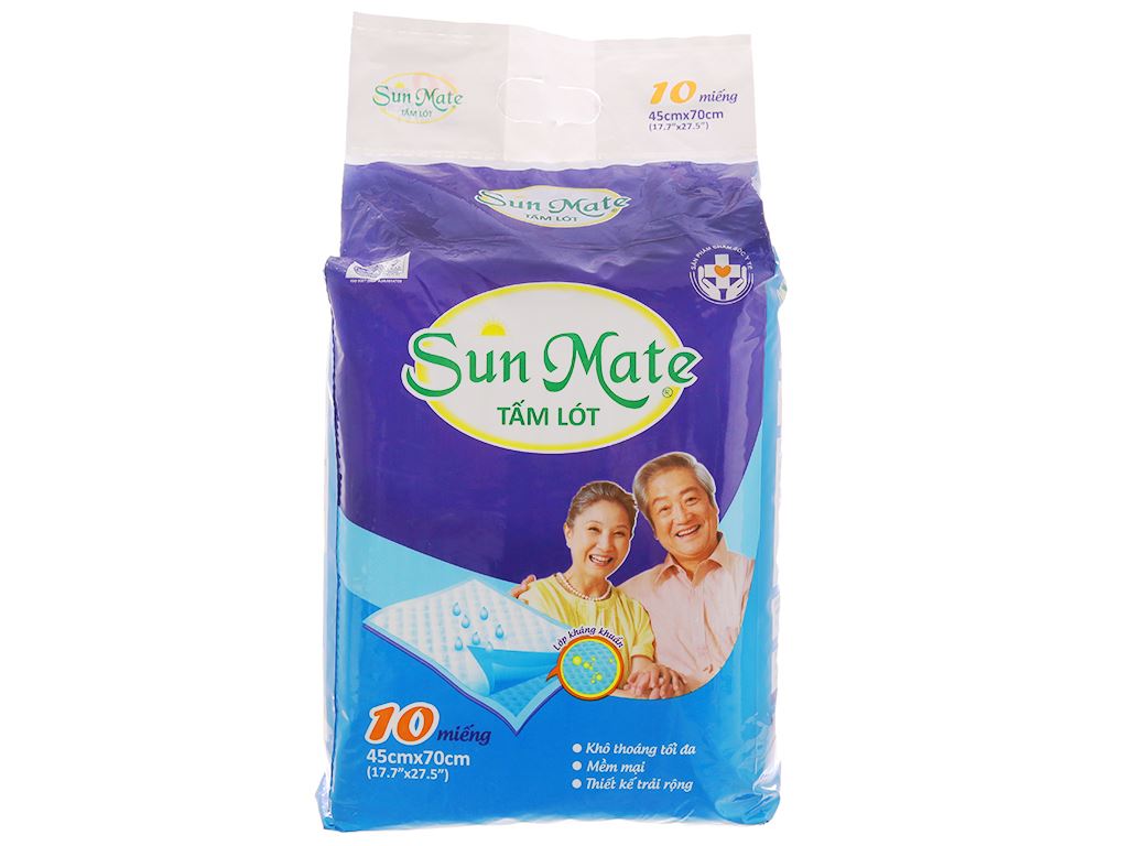 Tấm lót sunmate 45 x 70cm 10 miếng