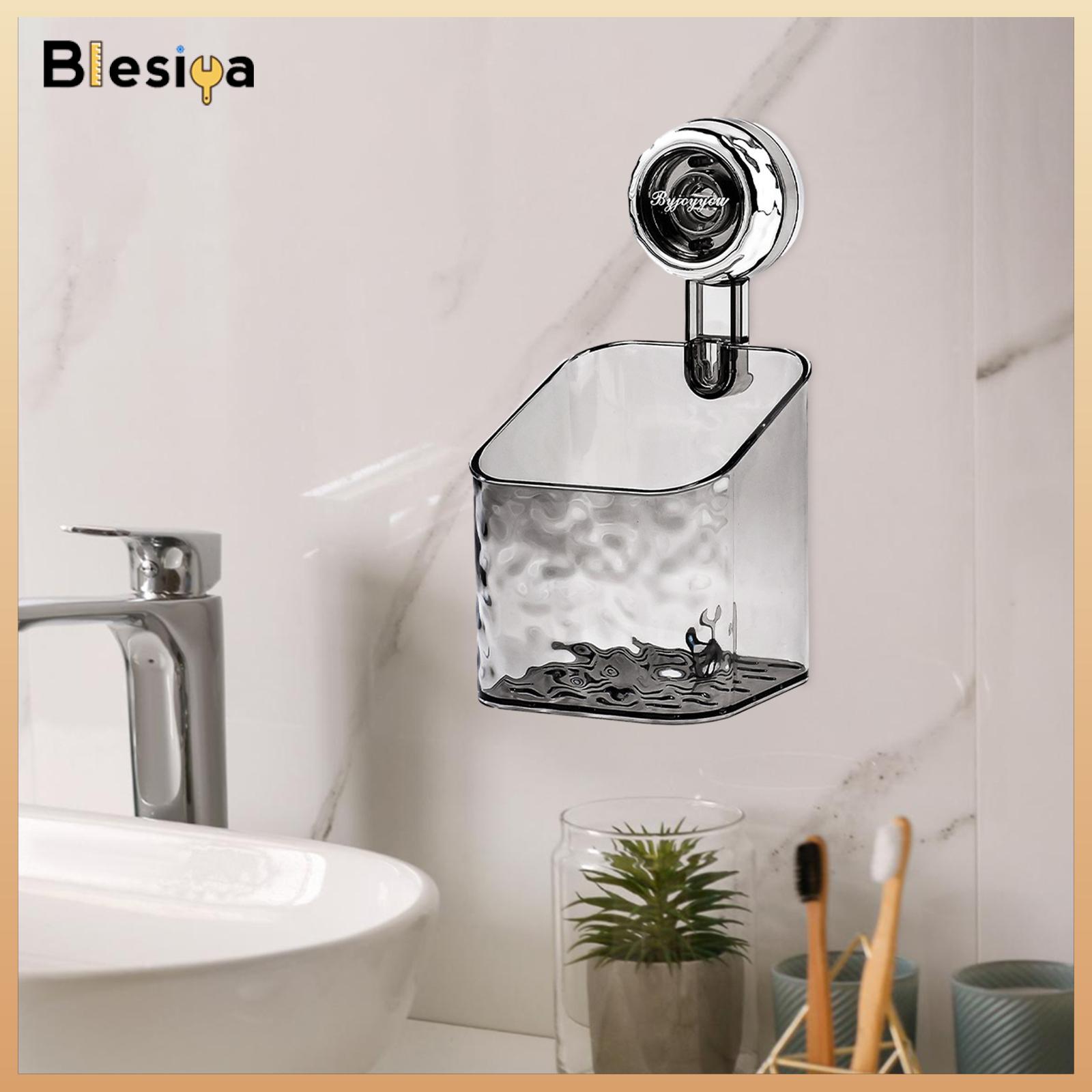 Blesiya Shower Caddy Suction Cup Wall Mounted Soap Dish Holder Kitchen Sponge Holder