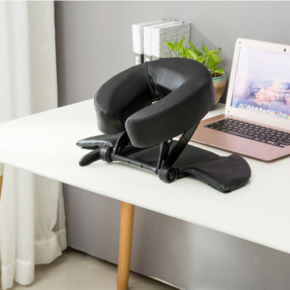 2024 Neck Support Adjustable U-shaped Pillow Nap Sleeping Face Down Table Massager Cradle Cushion Tool Cushion Massage Pillow✪