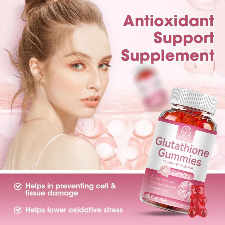 BBEEAAUU Whitening Glutathione Collagen Gummies dengan Vitamin E untuk  Mencerahkan Kulit Anti Penuaan Anti Oksidan Meningkatkan Kehalusan Kulit  Suplemen Kecantikan60pcs - Lazada