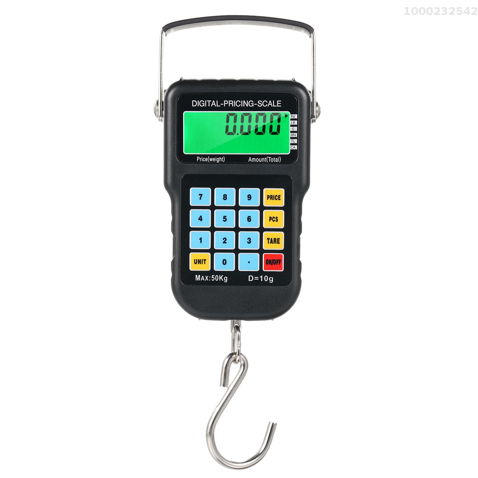  Digital Fish Scale fishing weights Scale, hanging scale digital  weight Backlight LCD Display 110lb/50kg Electronic Balance Digital Fishing  Postal Hanging Hook Scale with Measuring Tape 2AAA Batteries : Sports &  Outdoors