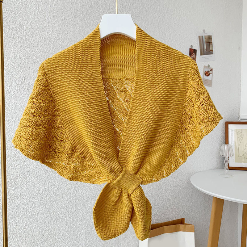 Women's Fashionable Knitted Shawl Can Be Used In All Seasons Versatile High-end Shawl Sun Protection And Warm Scarf. 