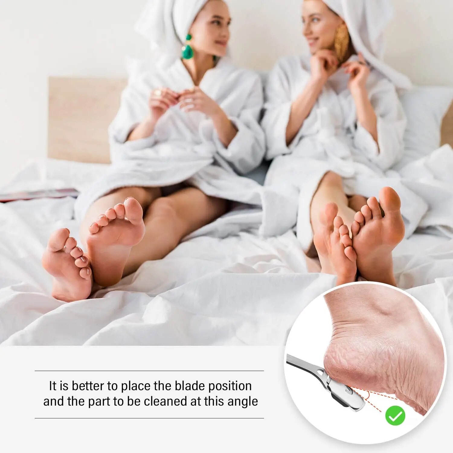Foot Razor Installation 【In-demand】 1pc stainless steel foot care tool dead skin callus remover ...