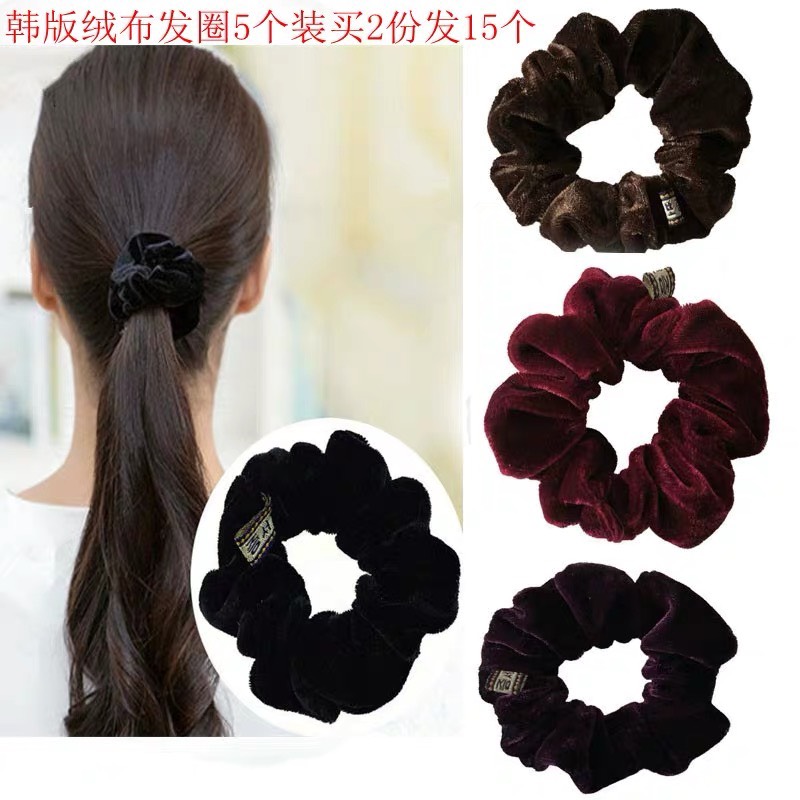 Sỉ 10 Dây Cột Tóc Vải Nhung Nhiều Màu-phukienteen