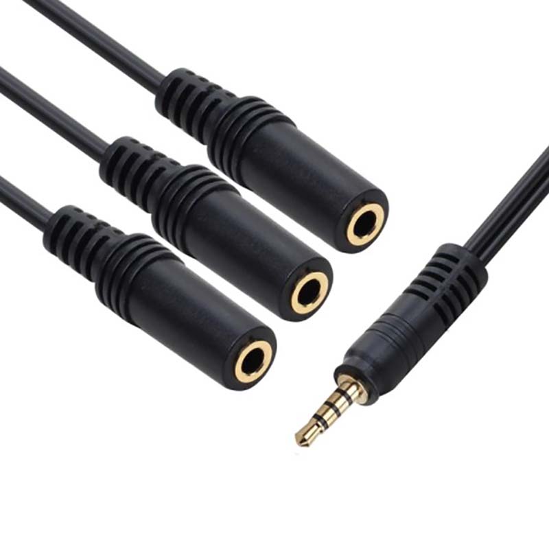 Aux Multi Headphone Earphone Audio Splitter Adapter 3.5mm Jack HUB Spliter Cable. 