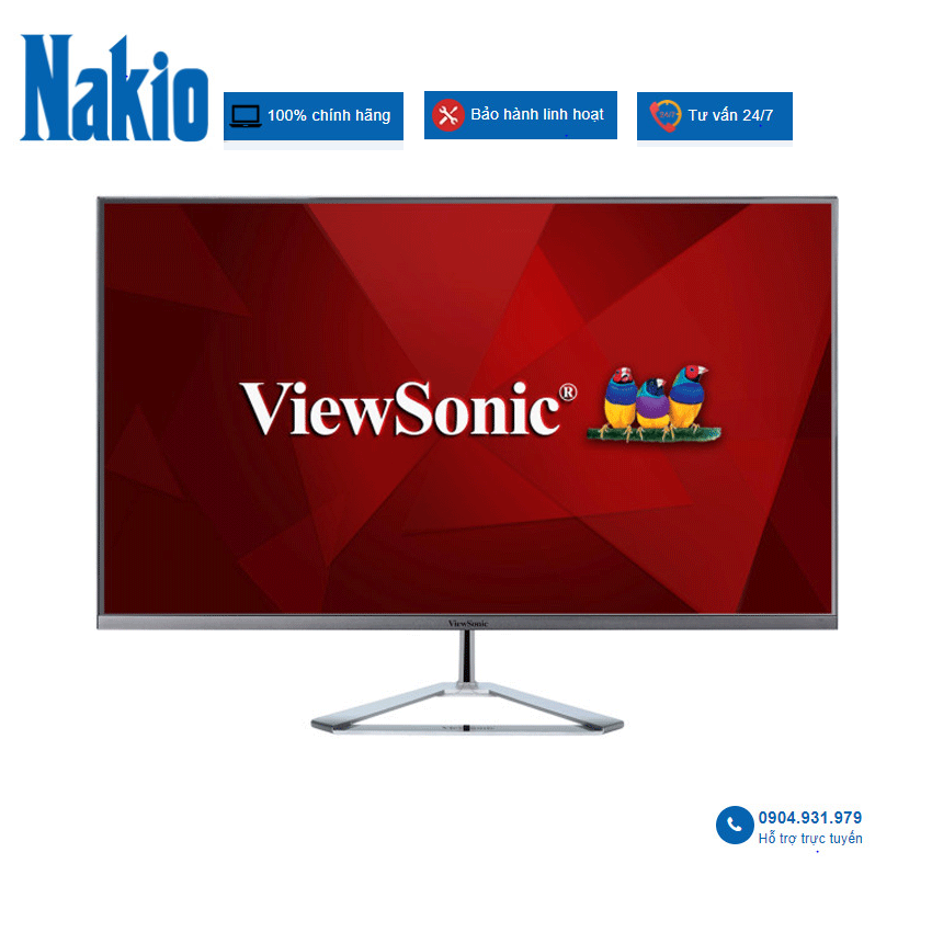 Màn hình Viewsonic VX2476-SMHD (23.8inch/FHD/LED/IPS/75Hz/5ms/250 nits/DP+HDMI+VGA)
