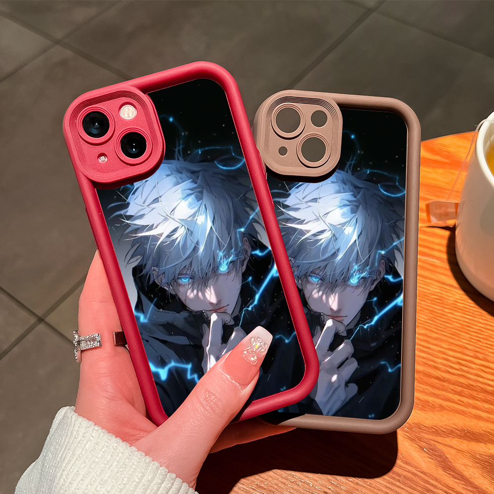 ZCSIBORUI for OPPO A3x 4G 5G A3 Pro Back Cover Jujutsu Kaisen Satoru Gojo Pattern Soft Camera Protection Rubber Square Ladder Phone Case.