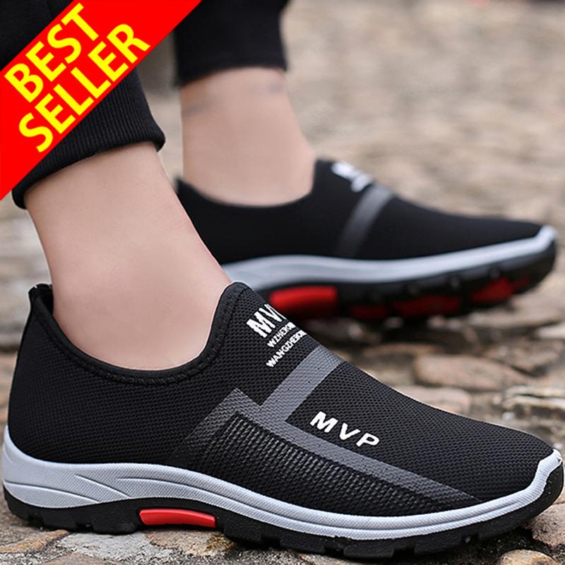 Casuals Shoes Men Sneaker Running Mid Top Sport Athletic Loafer Pull On Comfort 