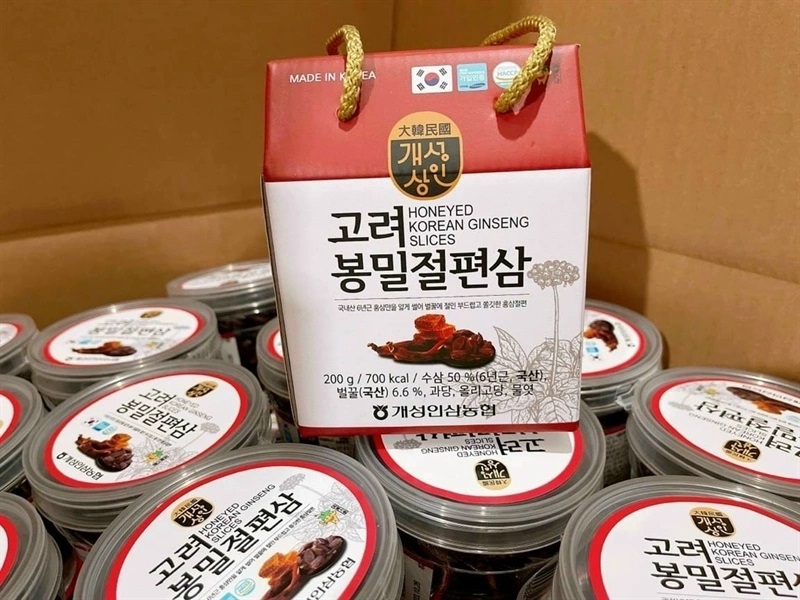 Hồng Sâm Lát Tẩm Mật Ong Hàn Quốc 200gr