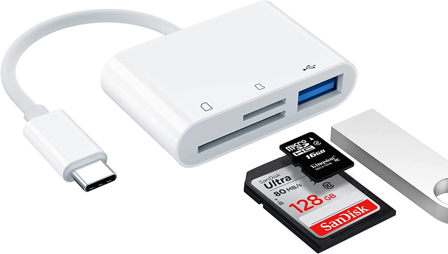 Đầu đọc thẻ nhớ type c đọc thẻ sd,tf,usb đa năng