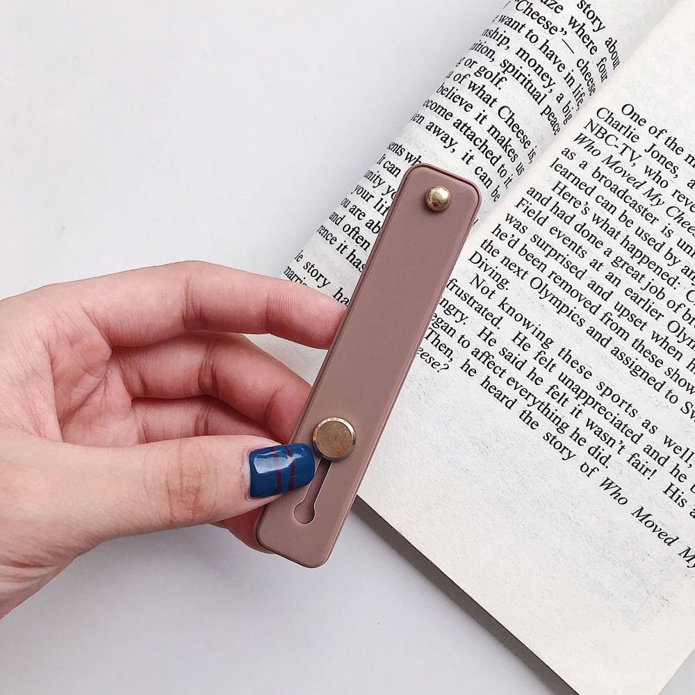 JERNG Phụ kiện Di động Silicone Tay cầm điện thoại Vòng đeo tay điện thoại Vòng đeo tay điện thoại Màu kẹo Giá đỡ điện thoại di động Dây đeo ngón tay kính thiên văn Kẹp kéo đẩy Giá đỡ máy tính để bàn