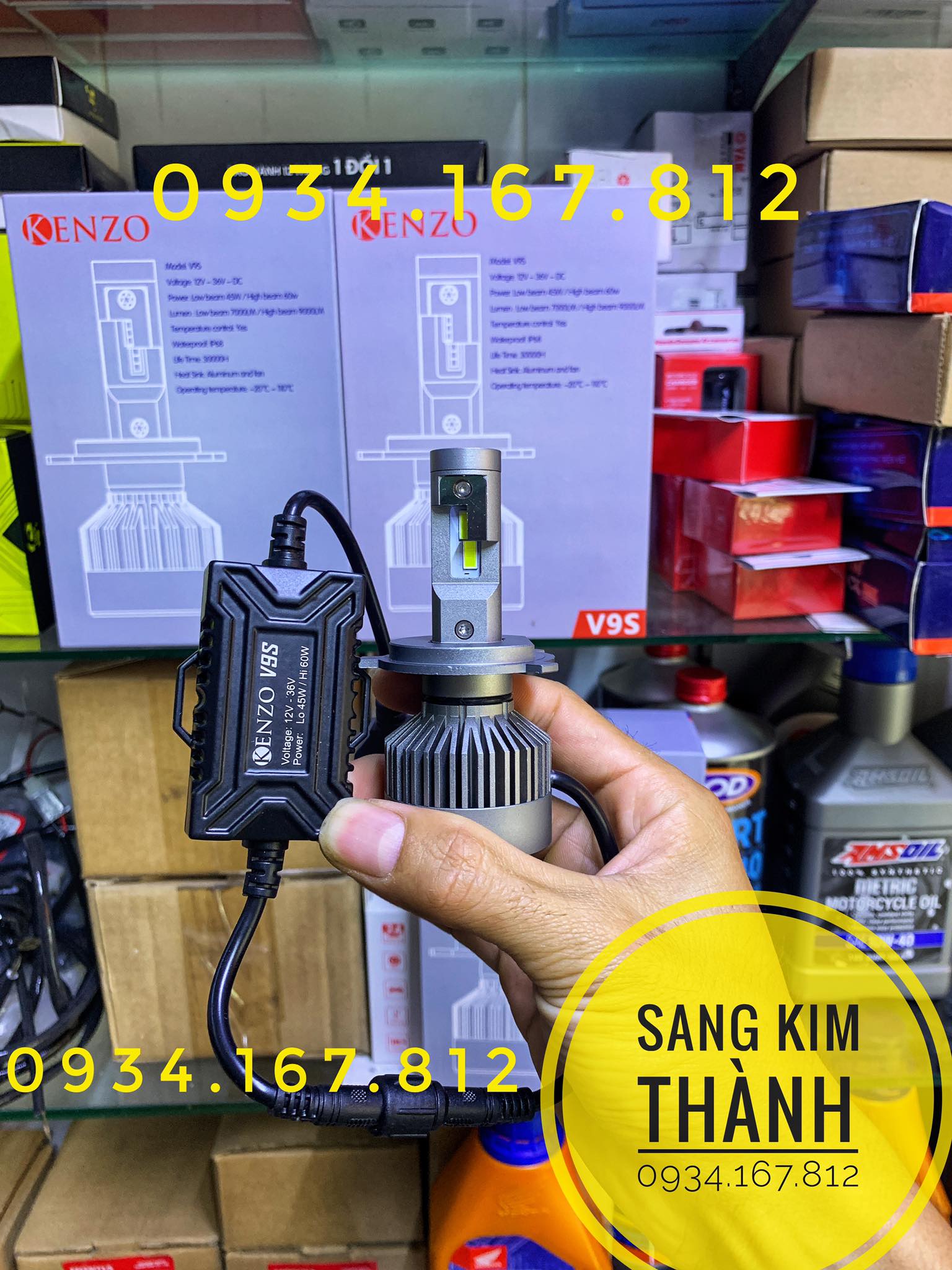Đèn Pha Led Kenzo V9S Chính Hãng 2022 2023