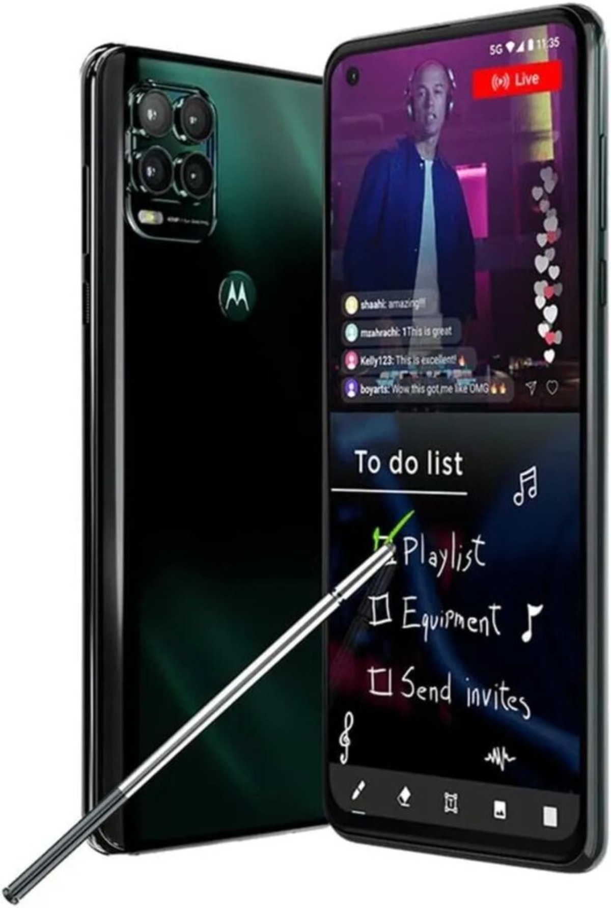 Motorola Moto G Stylus 5G (2021) Unlocked 4GB RAM 128GB ROM
