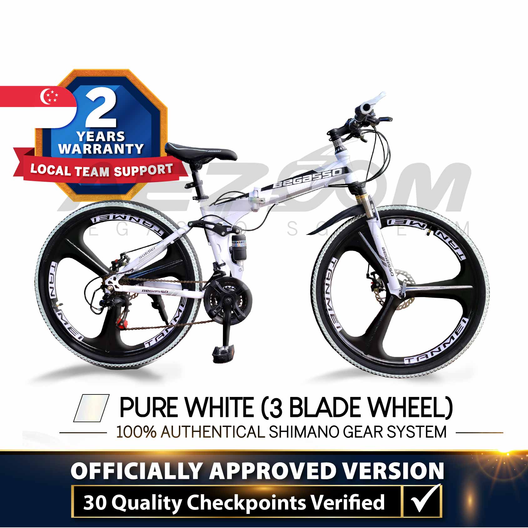 Wheel Begasso Foldable Bicycle ?? OFFICIAL STORE] Begasso Foldable