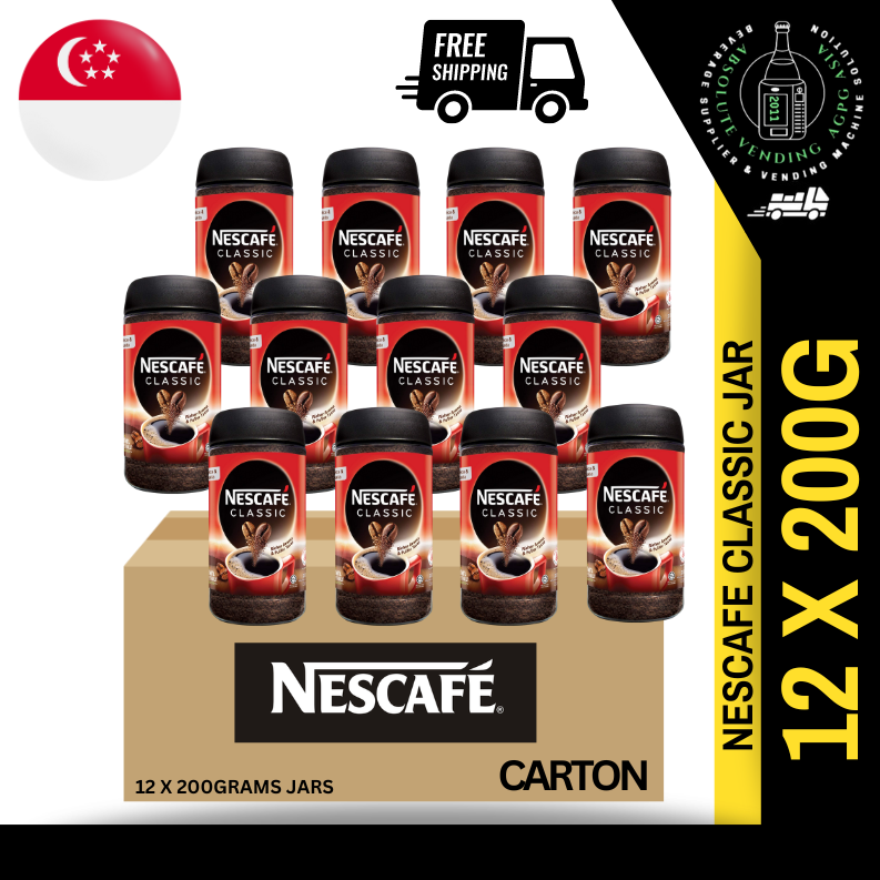 [CARTON] NESTLE Nescafe Classic 200G X 12 (GLASS) | Lazada Singapore