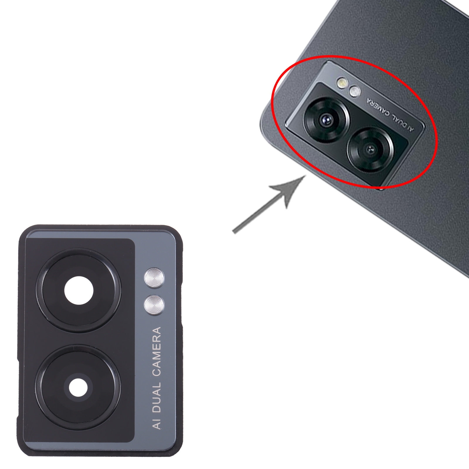 For OnePlus Nord N300 Original Camera Lens Cover(Black)(ZSHS)