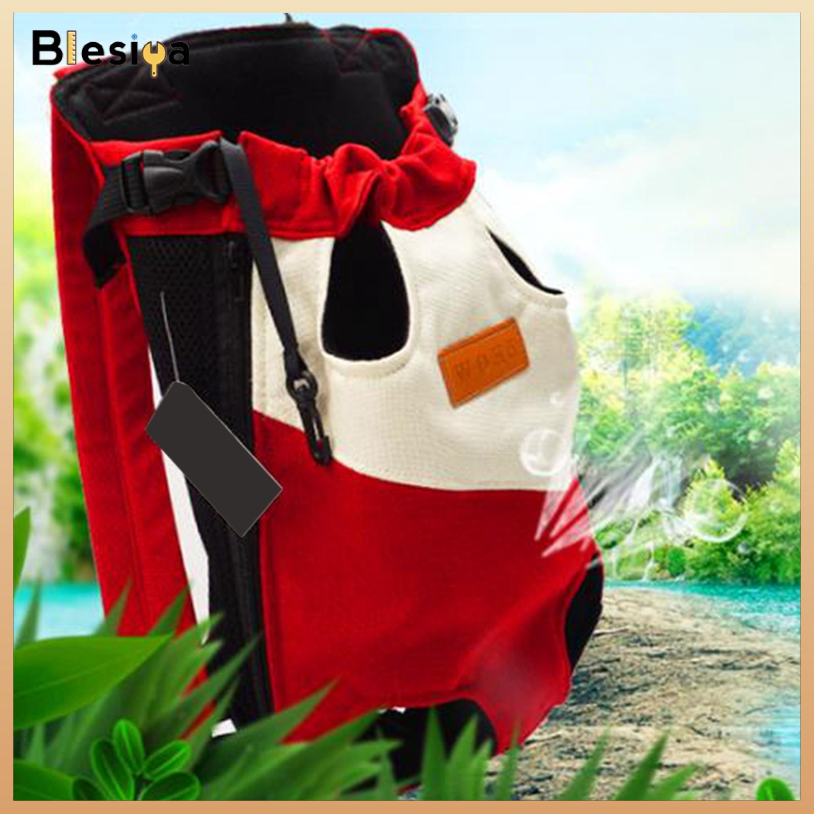 Blesiya Pet Cat Carrier Backpack Chest Bag with Shoulder Strap Adjustable for Hiking