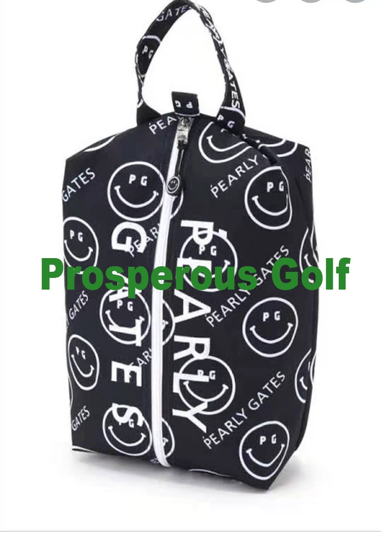 PEARLY GATES 2022 golf shoes bag PG men and women share golf bag BaoChao light canvas material folding practical convenient package Genuine 2023 Japan