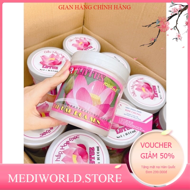 Hấp dầu ️ Ủ tóc Hoa sen LK (500ml, 1000ml) - Chính Hãng