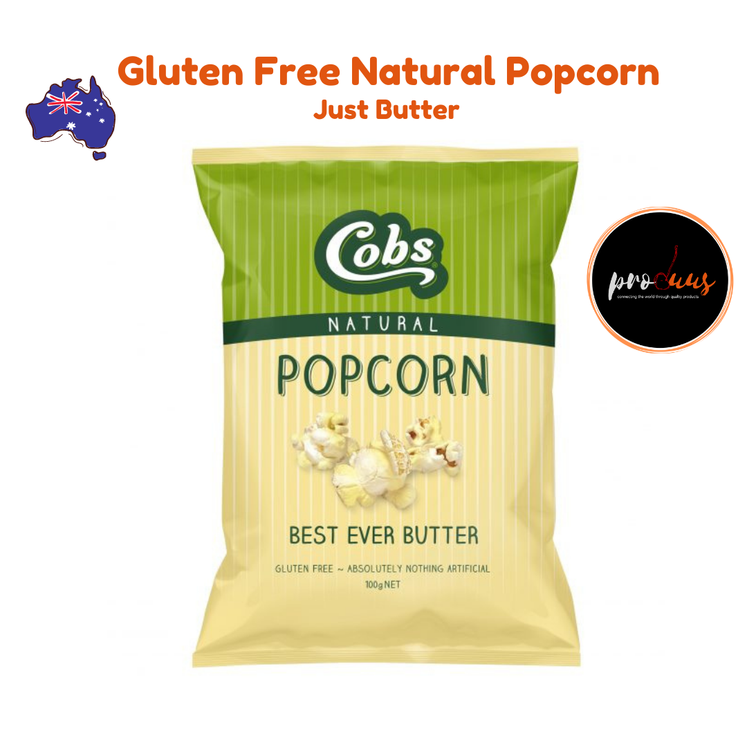 Australian Gluten Free Natural Popcorn l 100g Cobs Natural