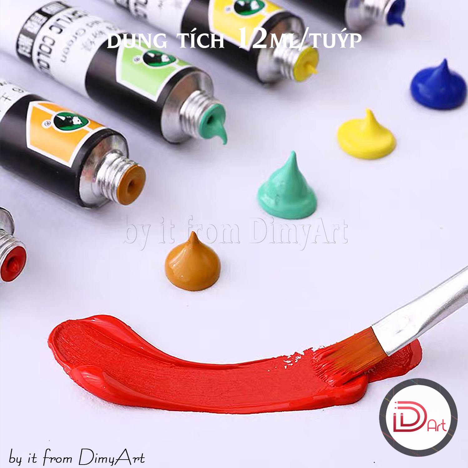 Bộ Màu Vẽ Acrylic MARIE'S Dạng Tuýp 12ml (12/18/24/36 màu)